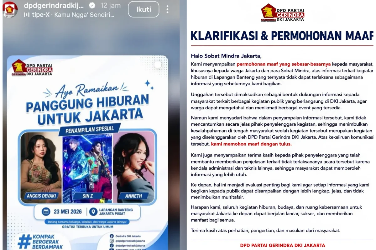 Gerindra Jakarta Minta Maaf, Bantah ‘Bajak’ Festival Budaya Jepang